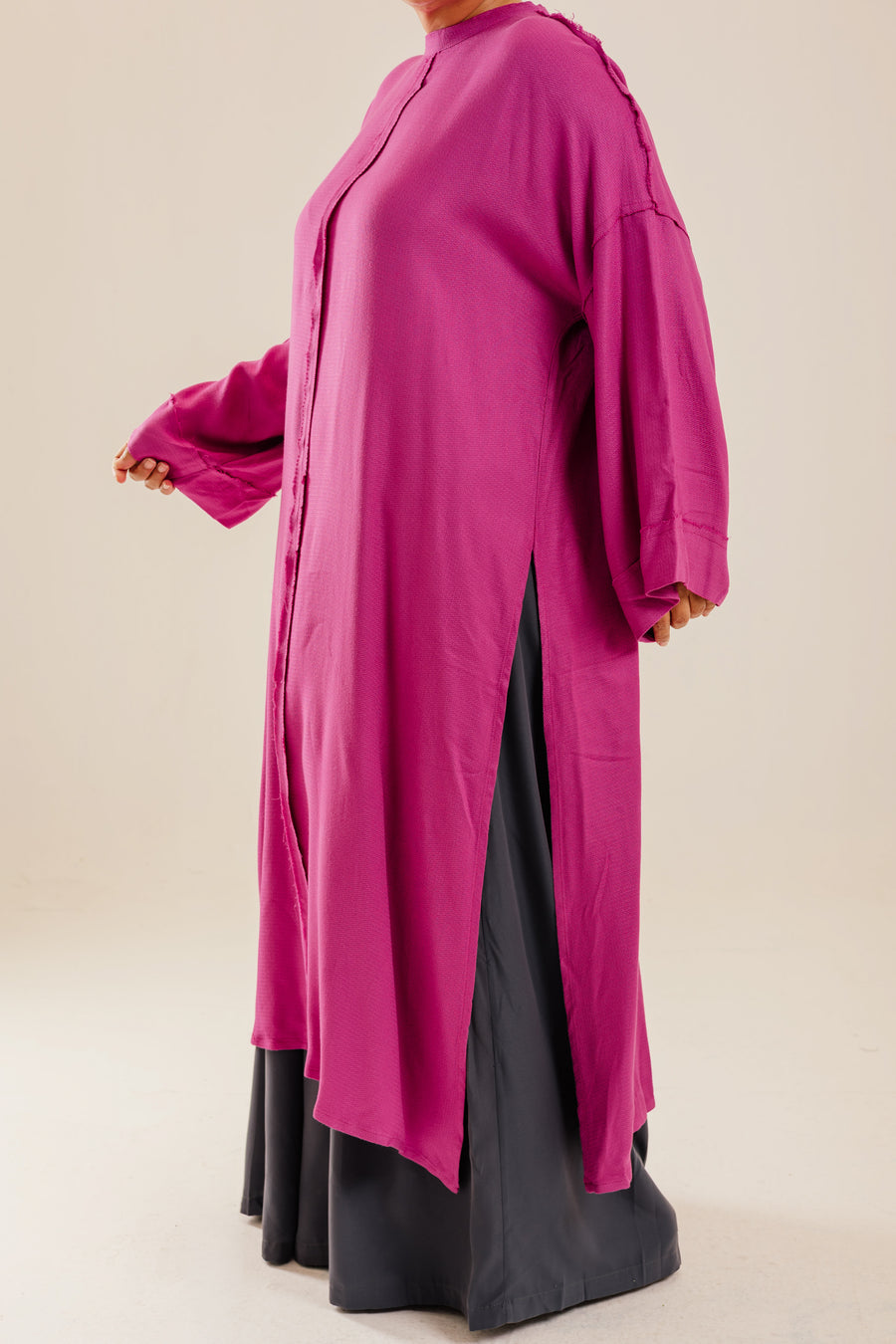 Amena Cardigan Fuchsia - ABAYOLOGY