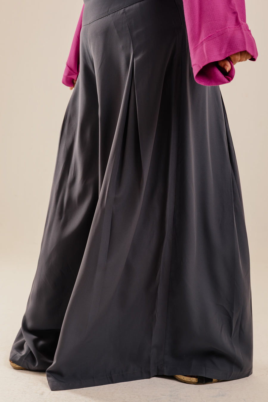 Wide Leg Pants Grey - ABAYOLOGY