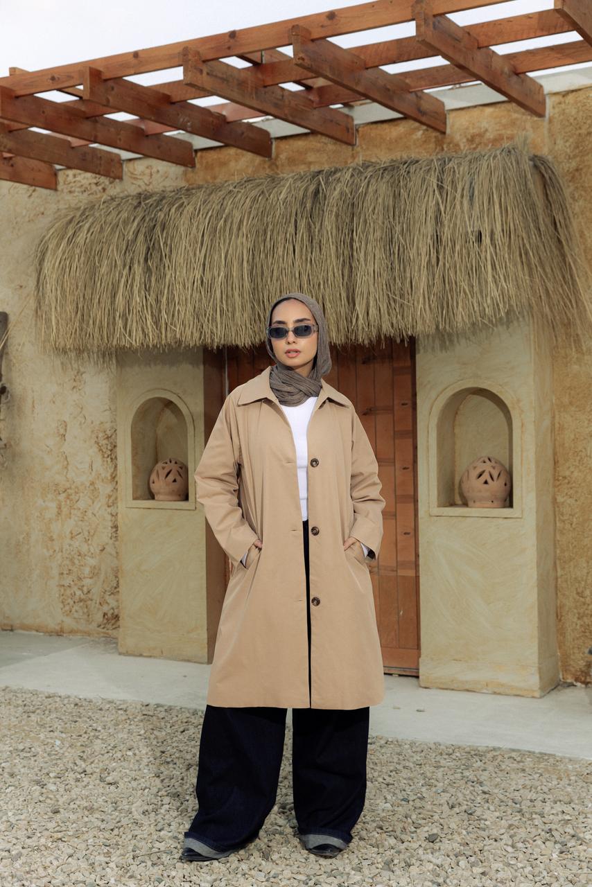 Hosn Coat Beige
