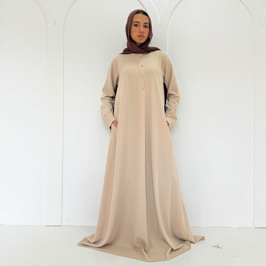 Classic Abaya Beige - ABAYOLOGY