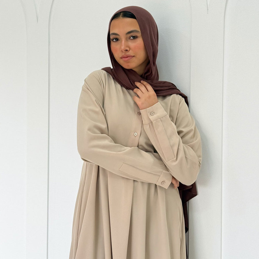 Classic Abaya Beige - ABAYOLOGY