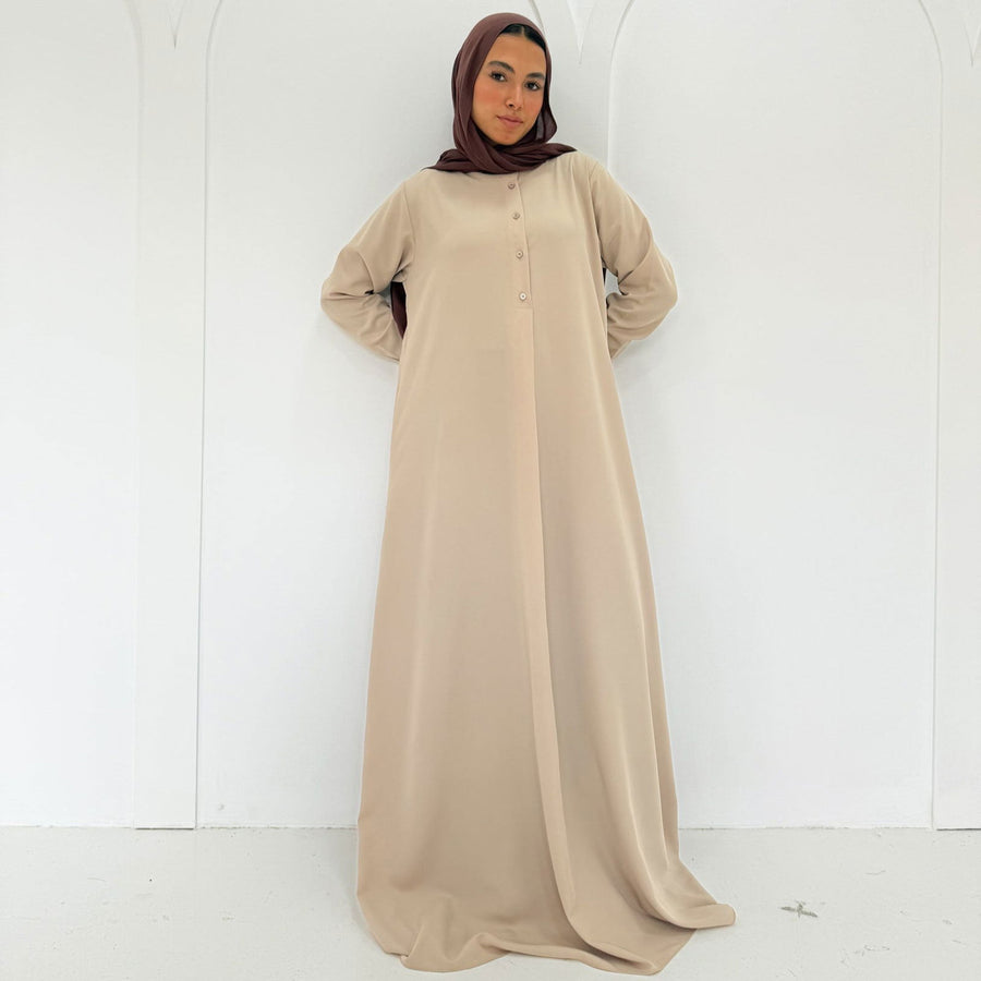 Classic Abaya Beige - ABAYOLOGY