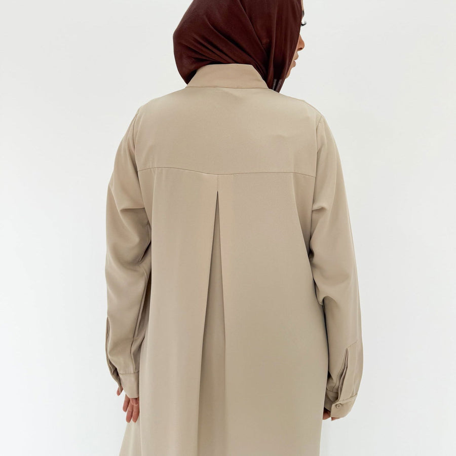 Classic Abaya Beige - ABAYOLOGY