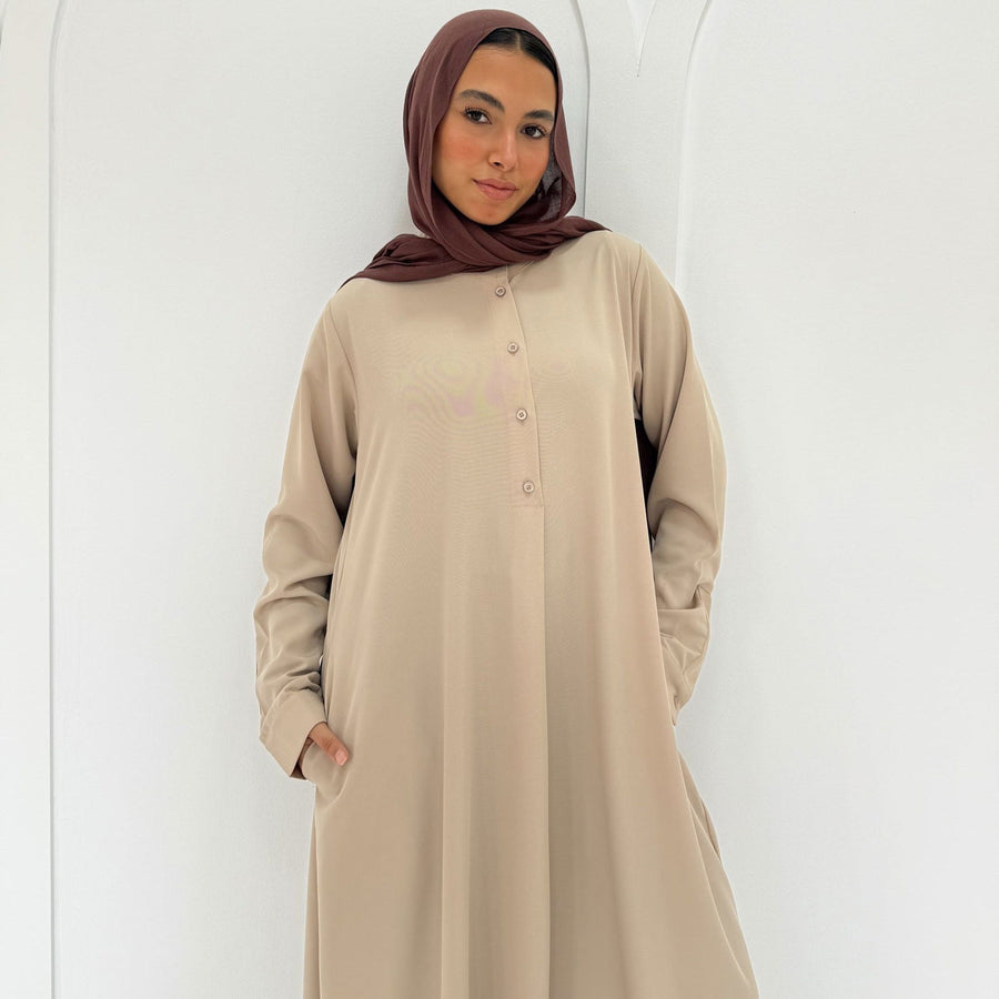 Classic Abaya Beige - ABAYOLOGY
