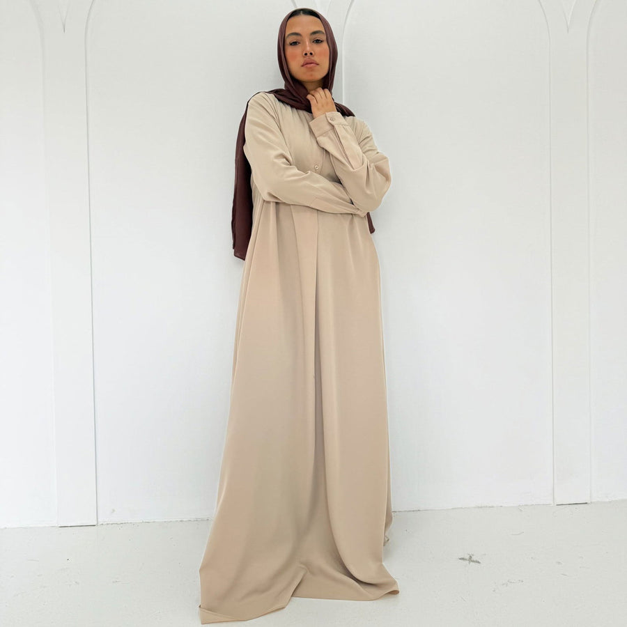 Classic Abaya Beige - ABAYOLOGY