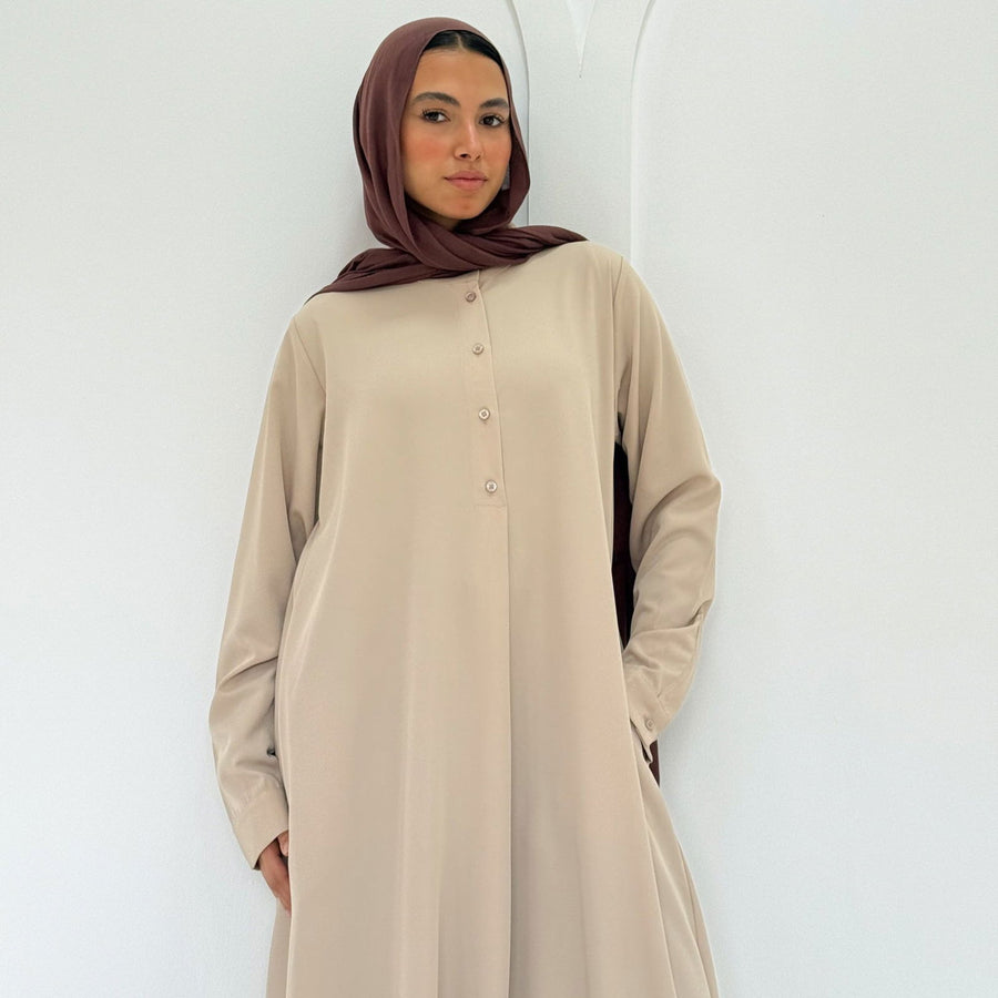 Classic Abaya Beige - ABAYOLOGY