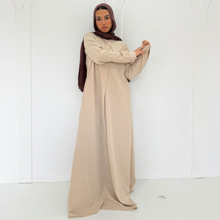 Classic Abaya Beige - ABAYOLOGY