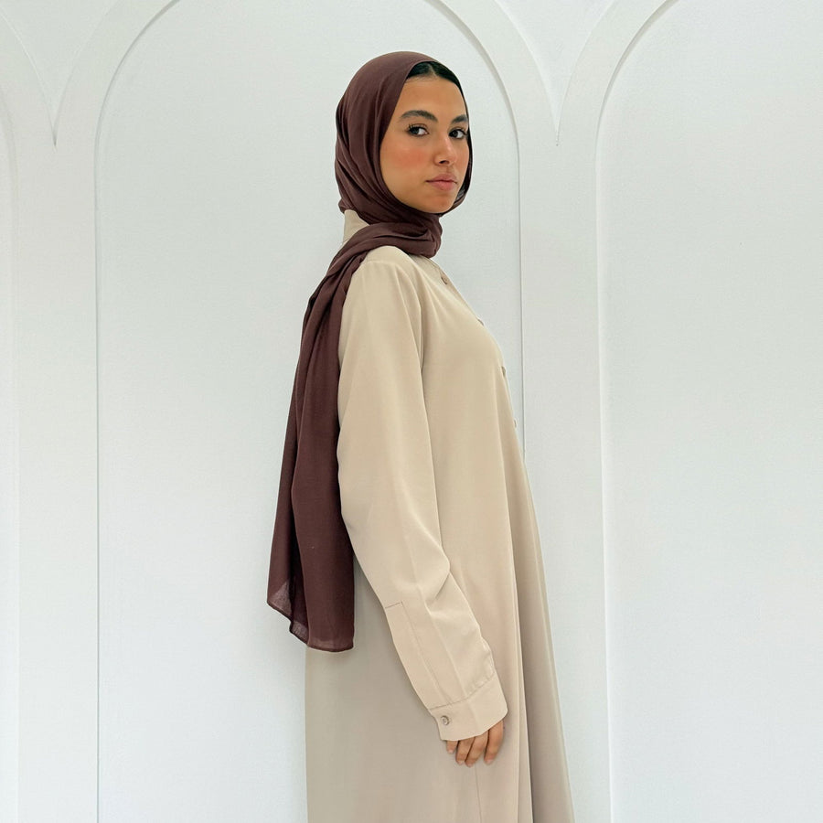 Classic Abaya Beige - ABAYOLOGY