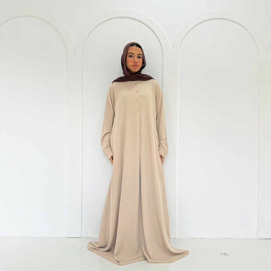 Classic Abaya Beige - ABAYOLOGY
