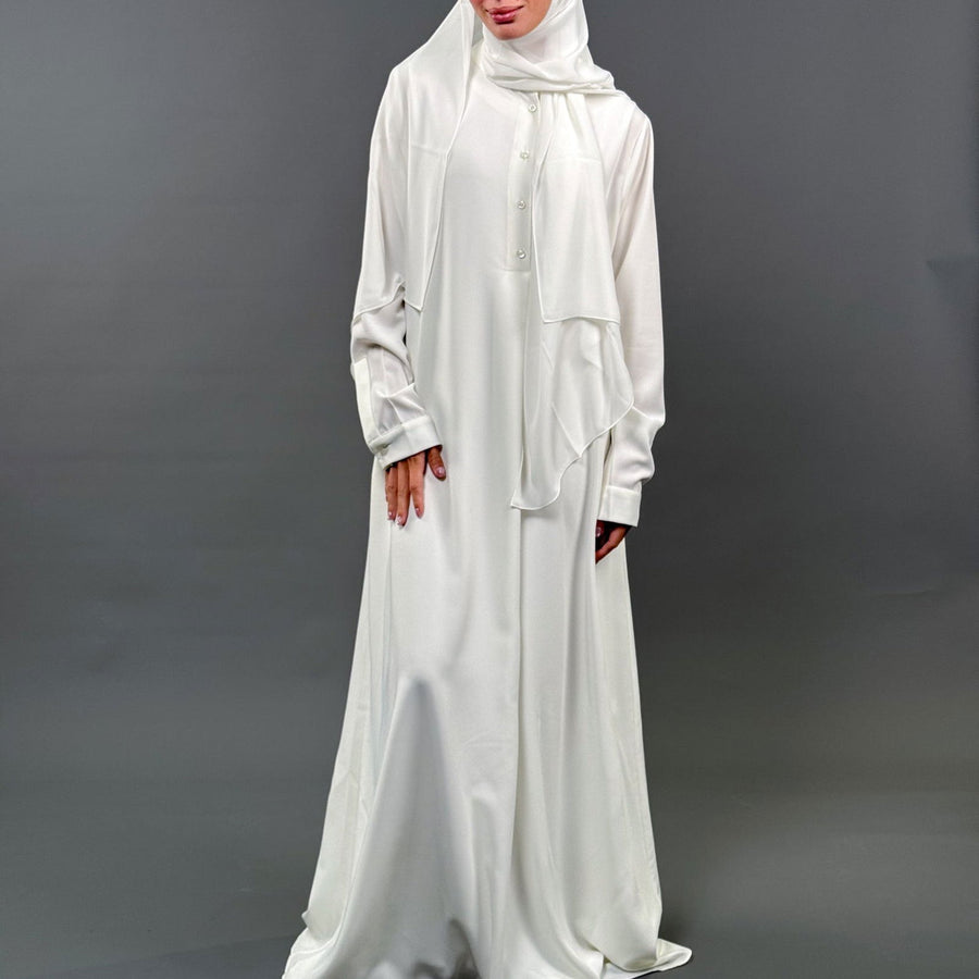 Classic Abaya White - ABAYOLOGY