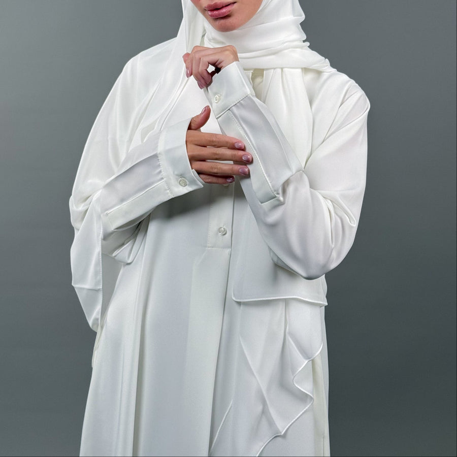 Classic Abaya White - ABAYOLOGY