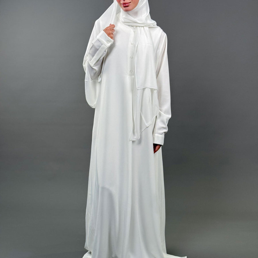 Classic Abaya White - ABAYOLOGY
