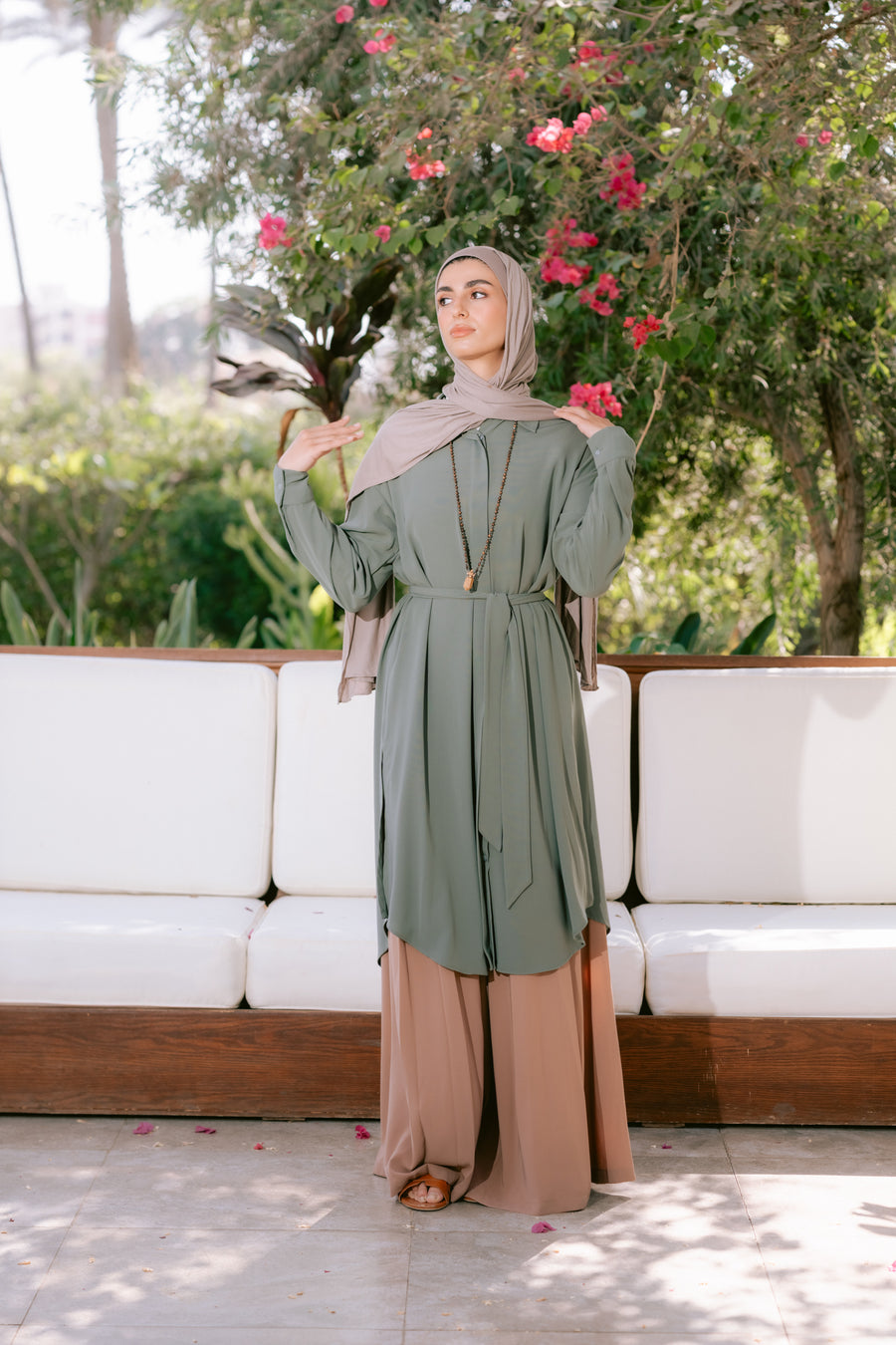 Sokon Shirt Light Olive - ABAYOLOGY