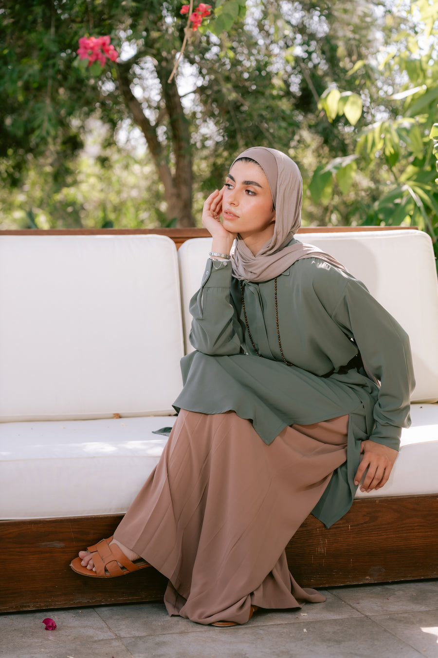 Sokon Shirt Light Olive - ABAYOLOGY