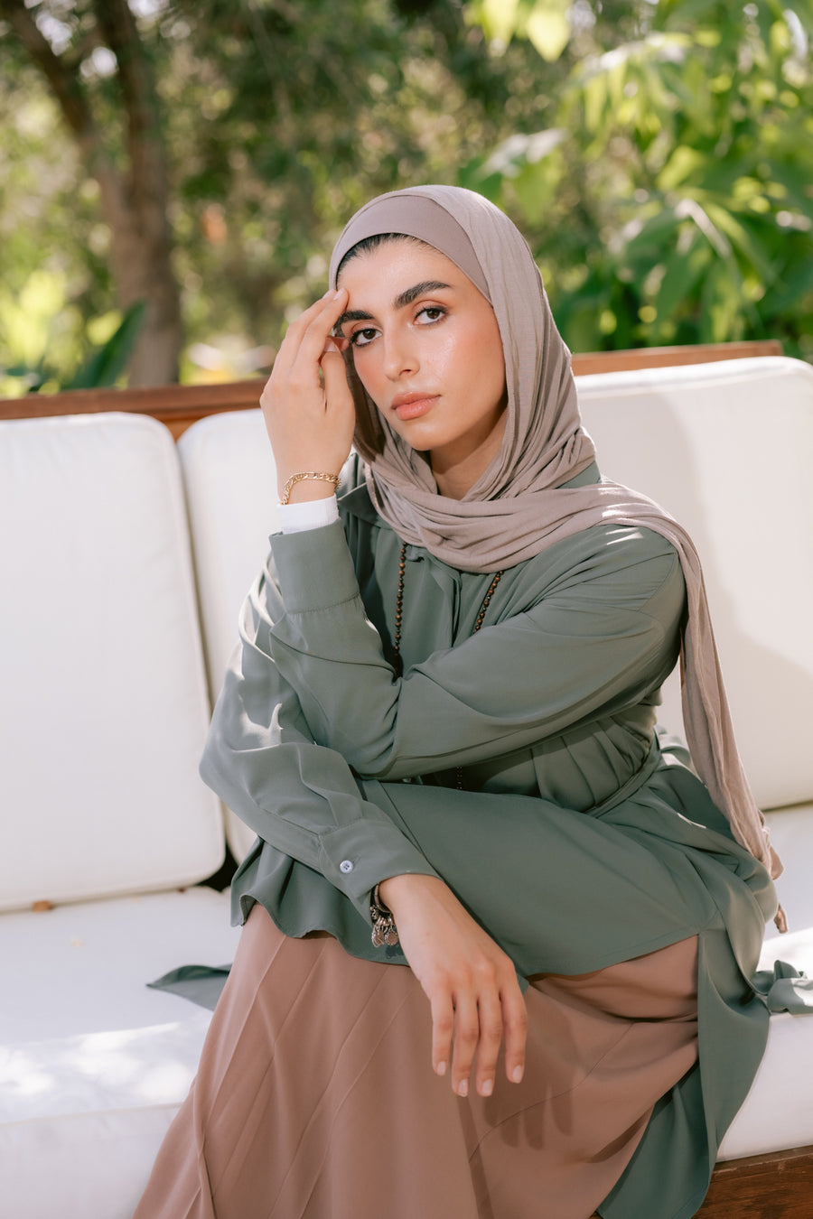 Sokon Shirt Light Olive - ABAYOLOGY