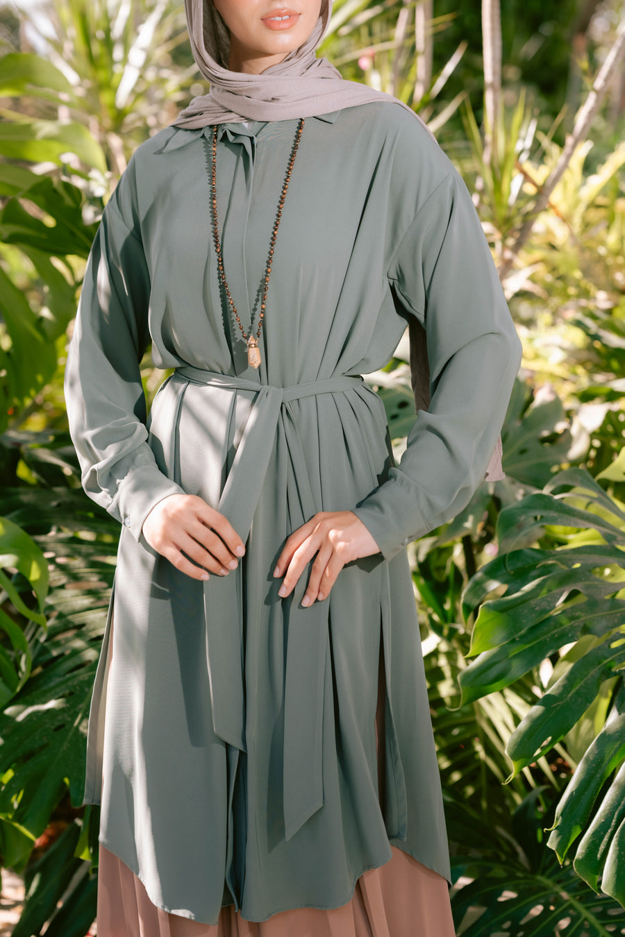 Sokon Shirt Light Olive - ABAYOLOGY