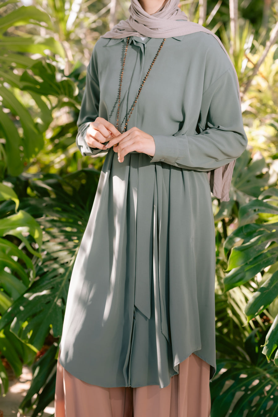 Sokon Shirt Light Olive - ABAYOLOGY