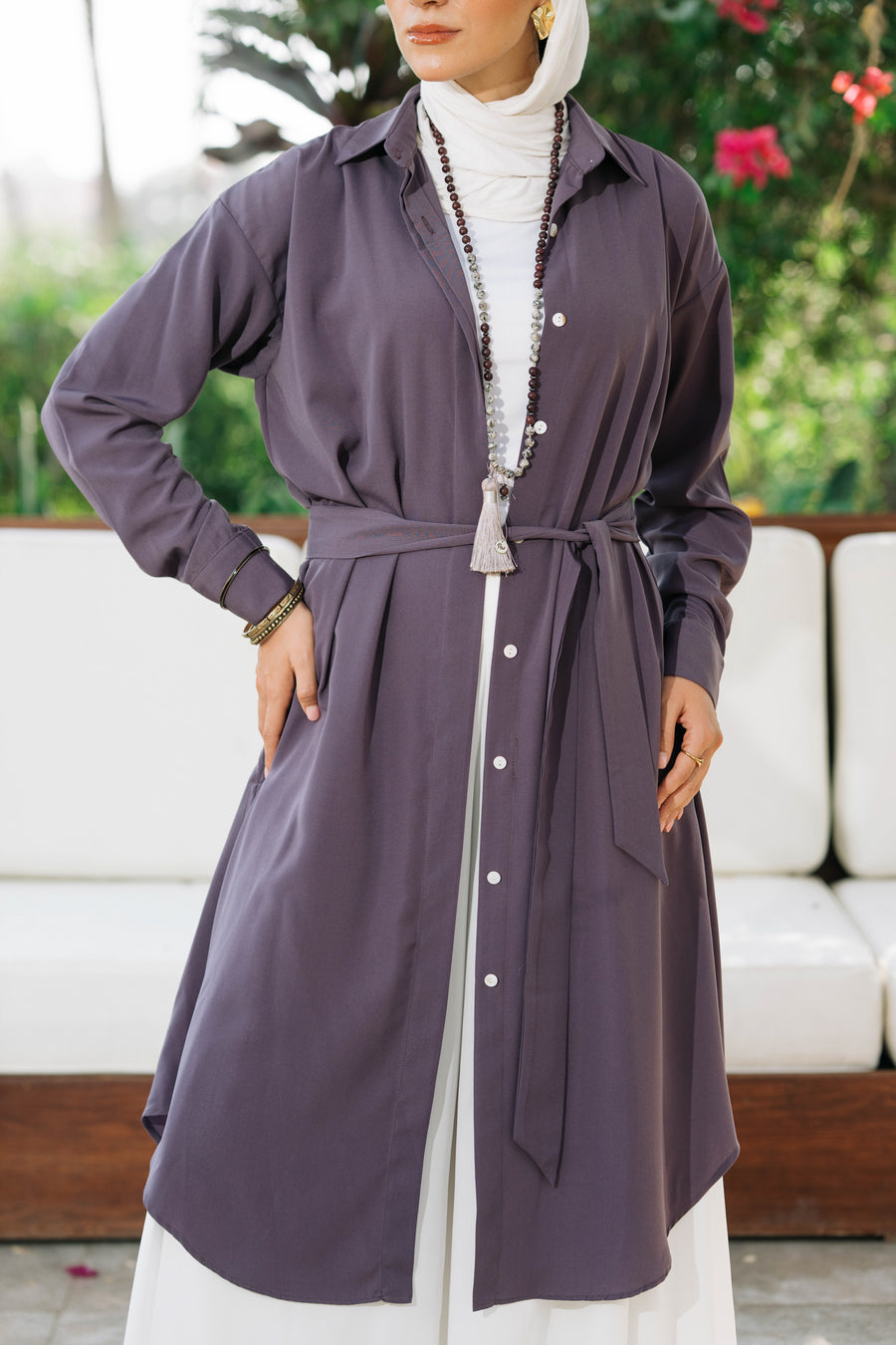 Sokon Shirt Violet - ABAYOLOGY