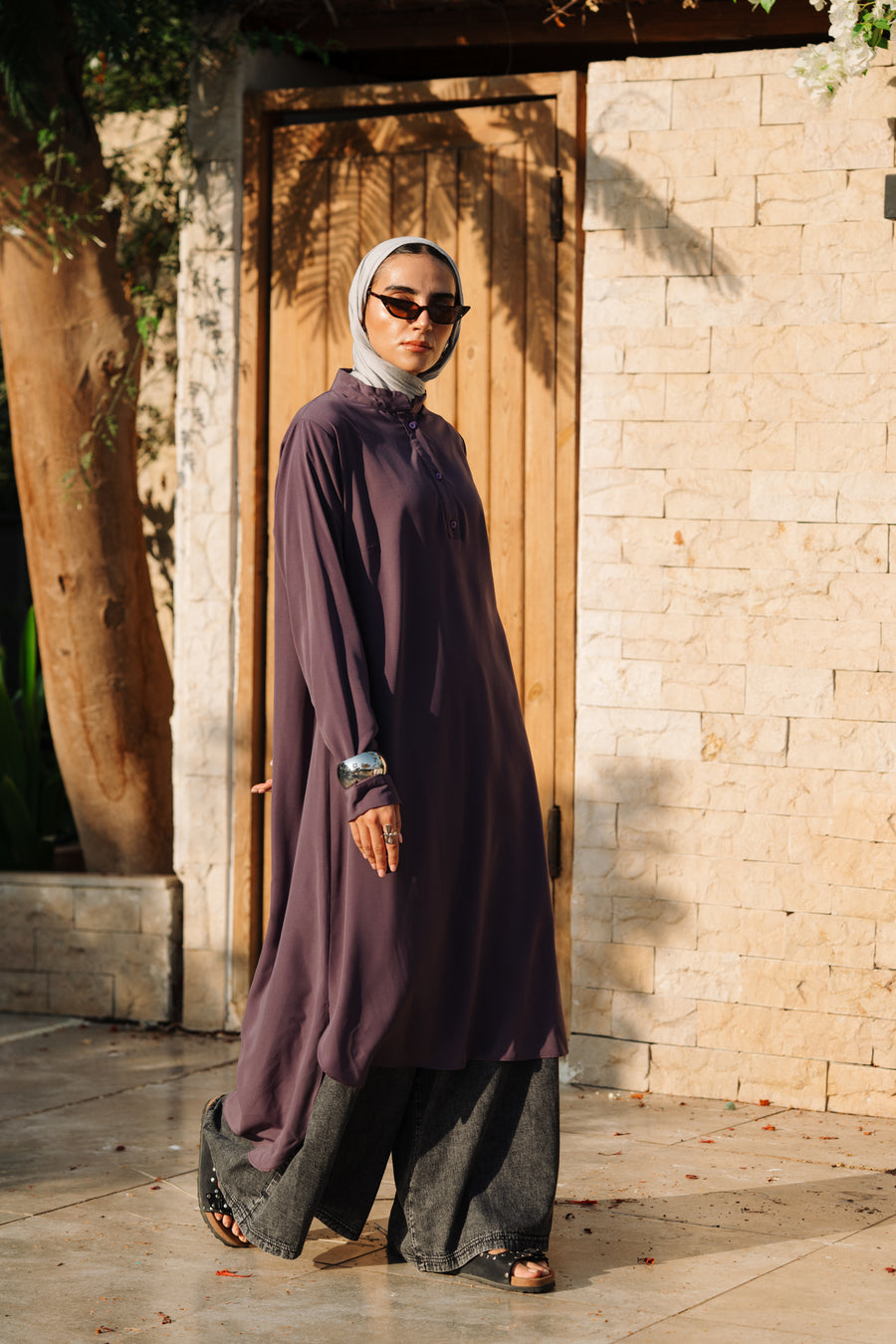Luxury Shirt Violet - ABAYOLOGY