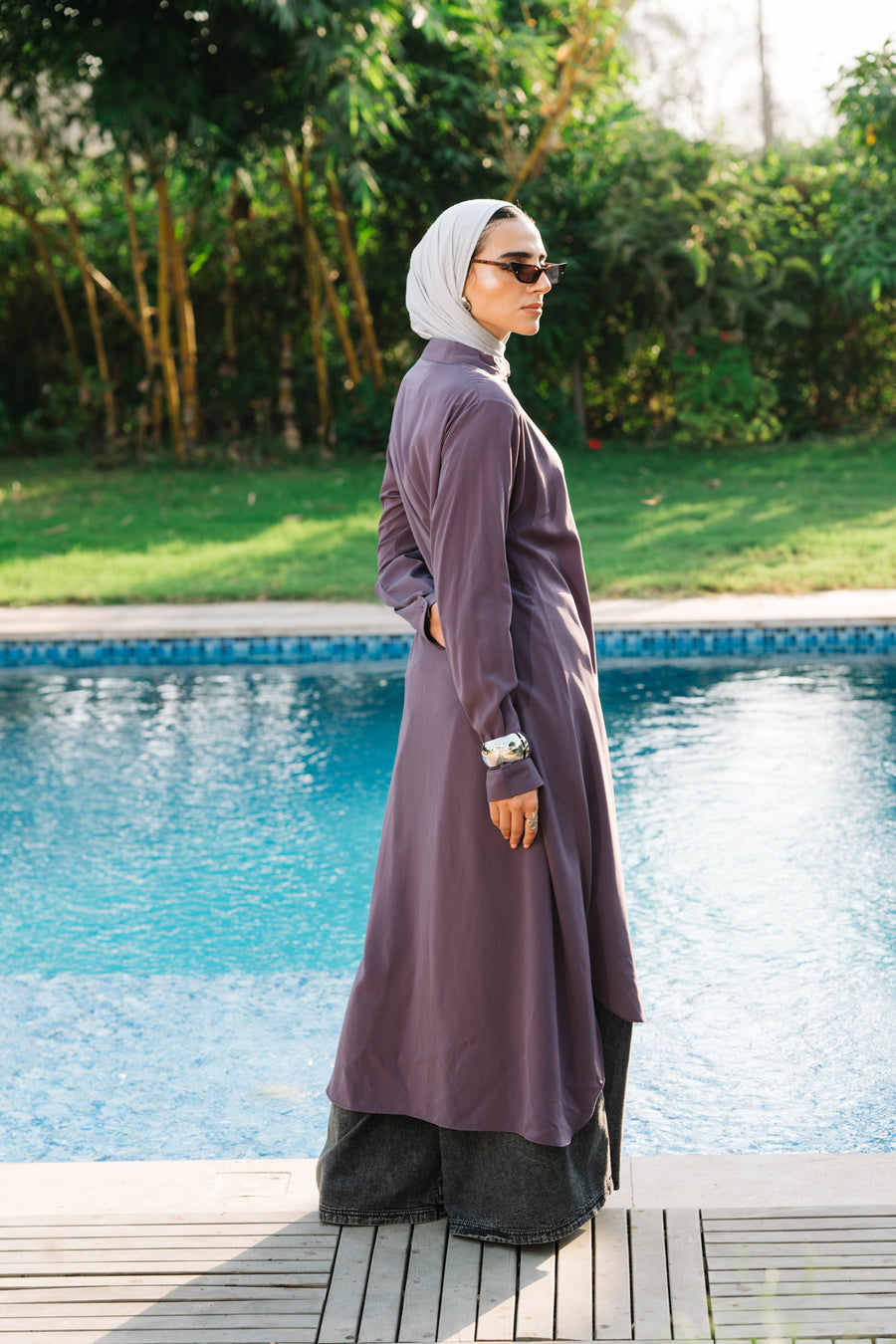 Luxury Shirt Violet - ABAYOLOGY