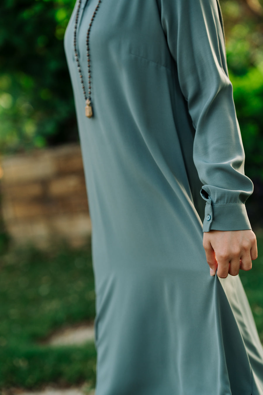 Luxury Shirt Light Olive - ABAYOLOGY