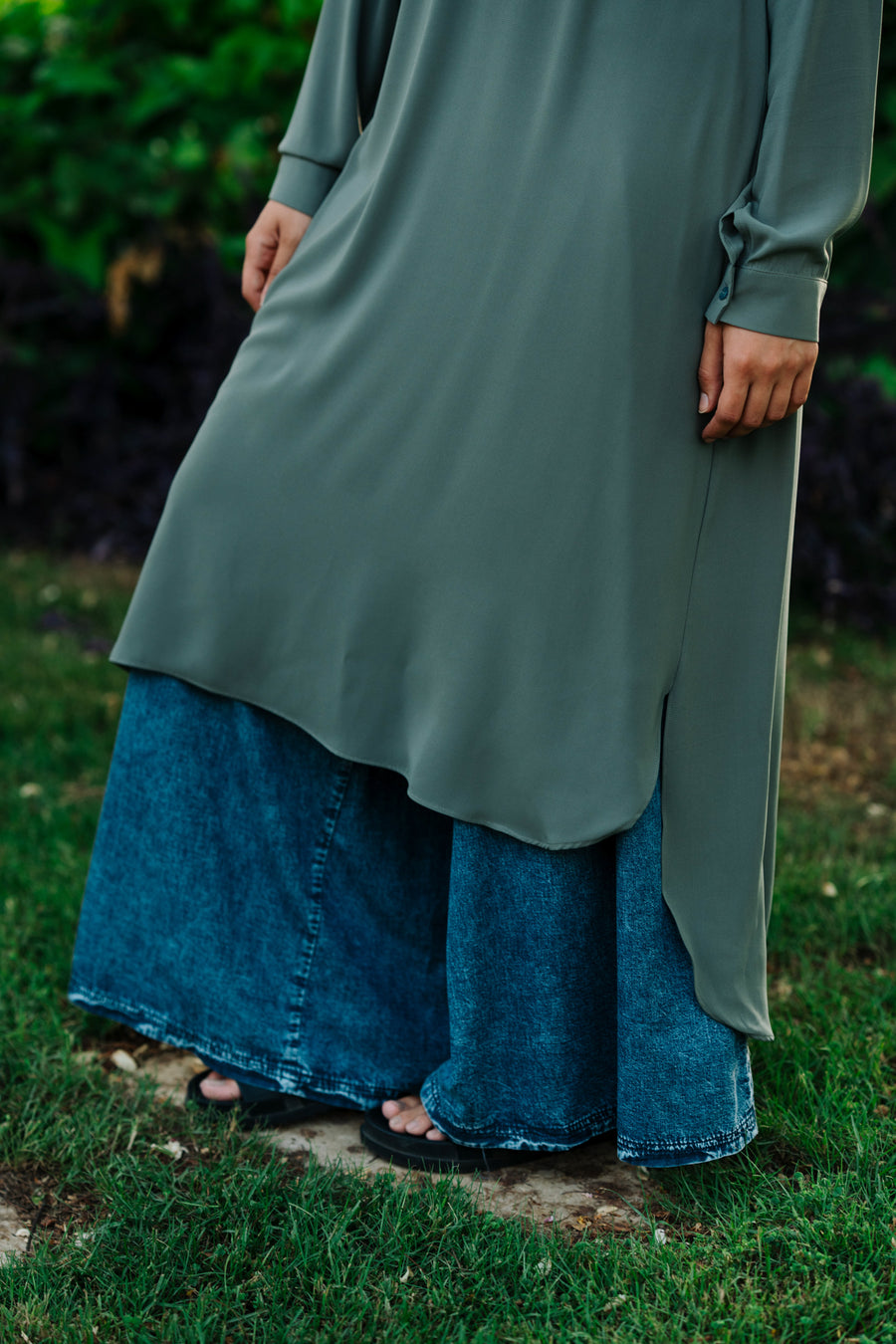 Luxury Shirt Light Olive - ABAYOLOGY