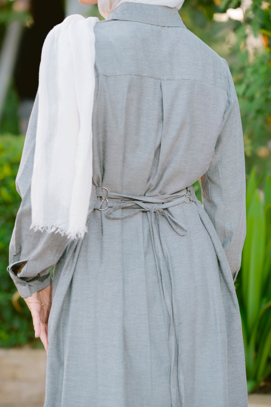 Kanzi Shirt Grey - ABAYOLOGY