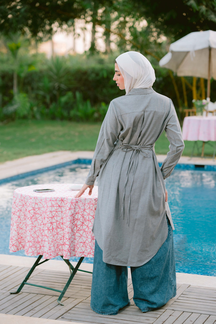 Kanzi Shirt Grey - ABAYOLOGY