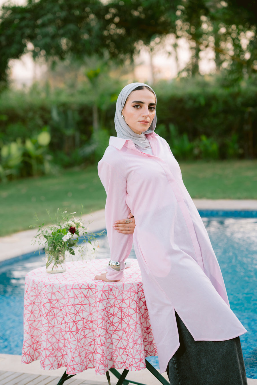 Kanzi Shirt Rose - ABAYOLOGY