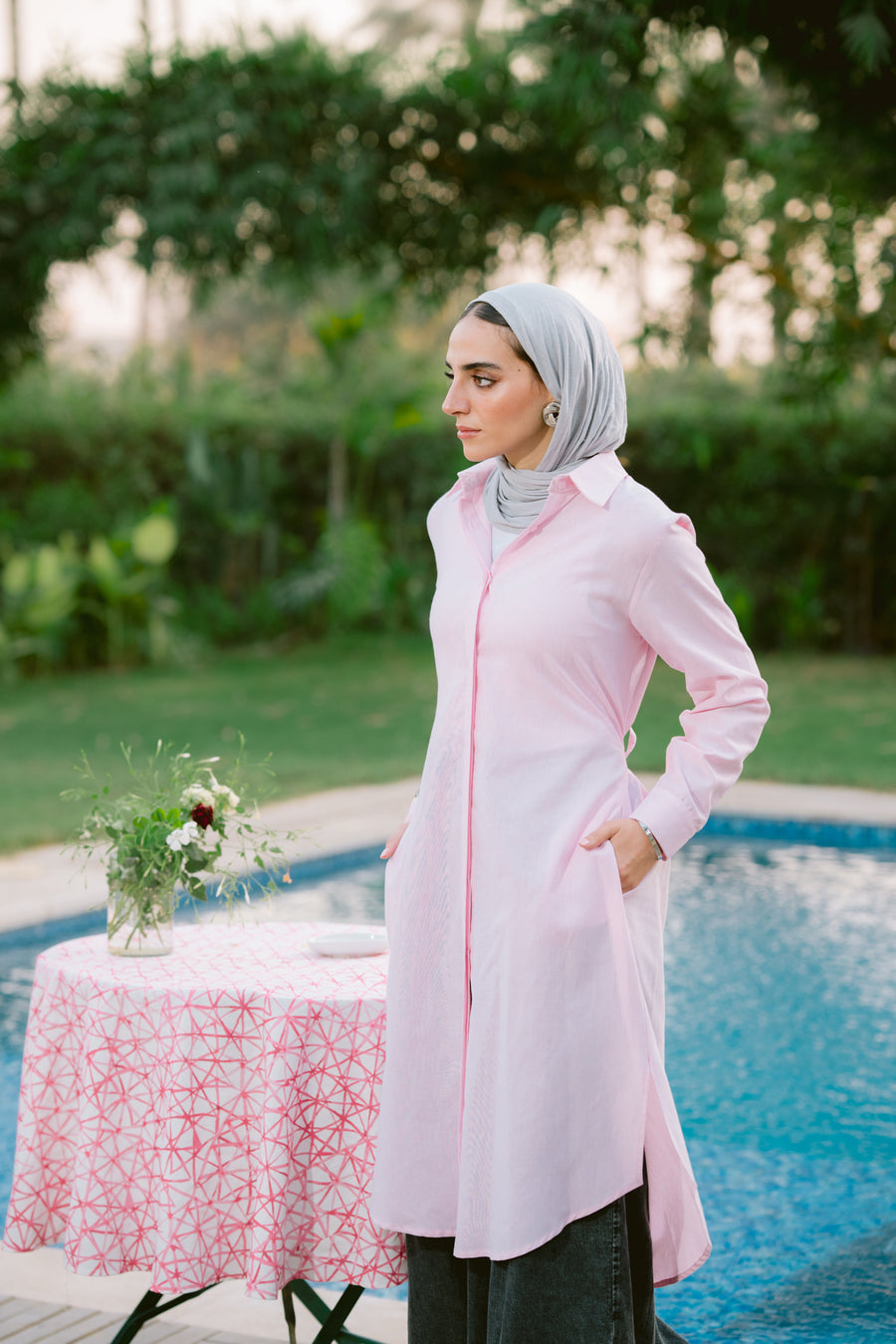 Kanzi Shirt Rose - ABAYOLOGY