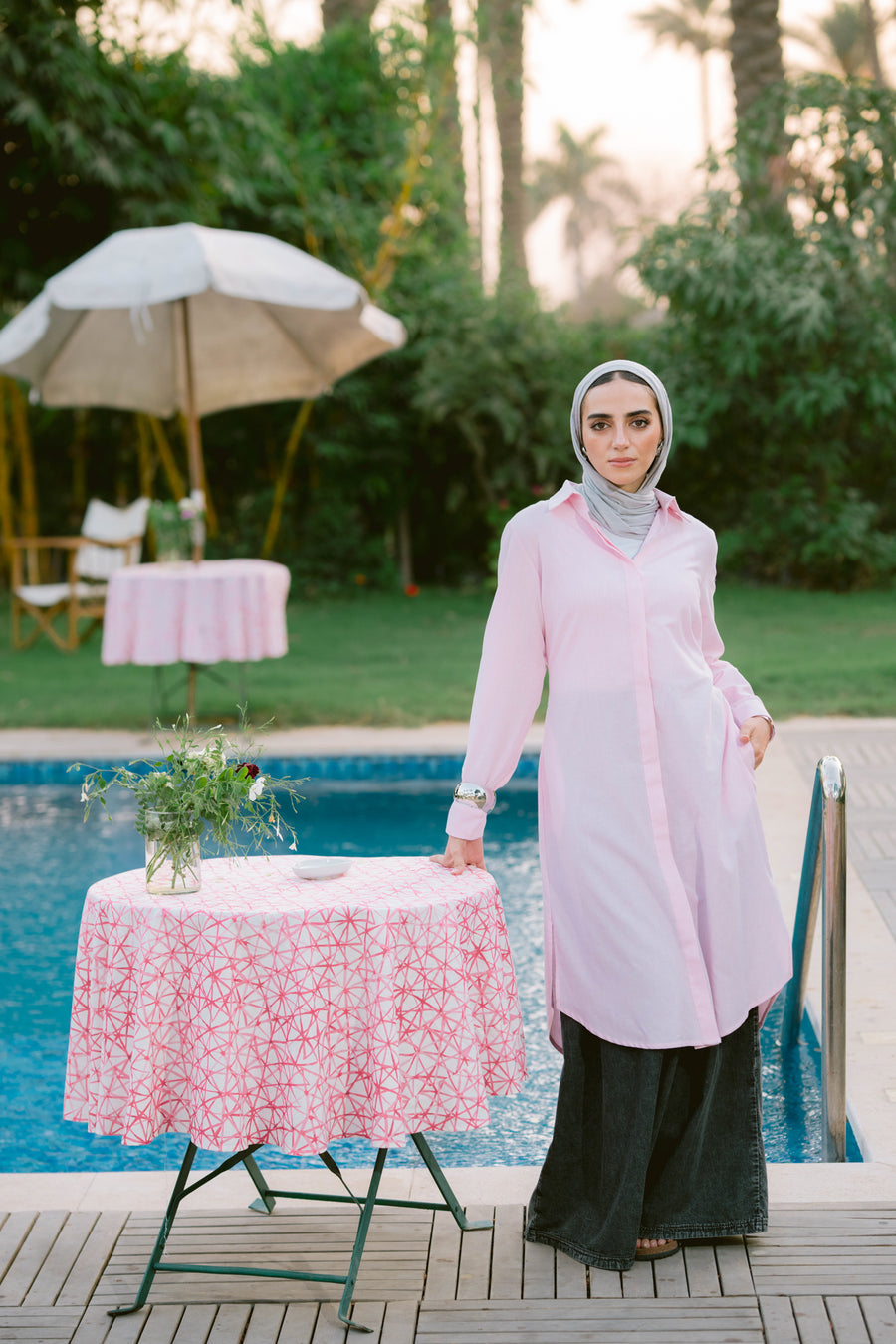 Kanzi Shirt Rose - ABAYOLOGY