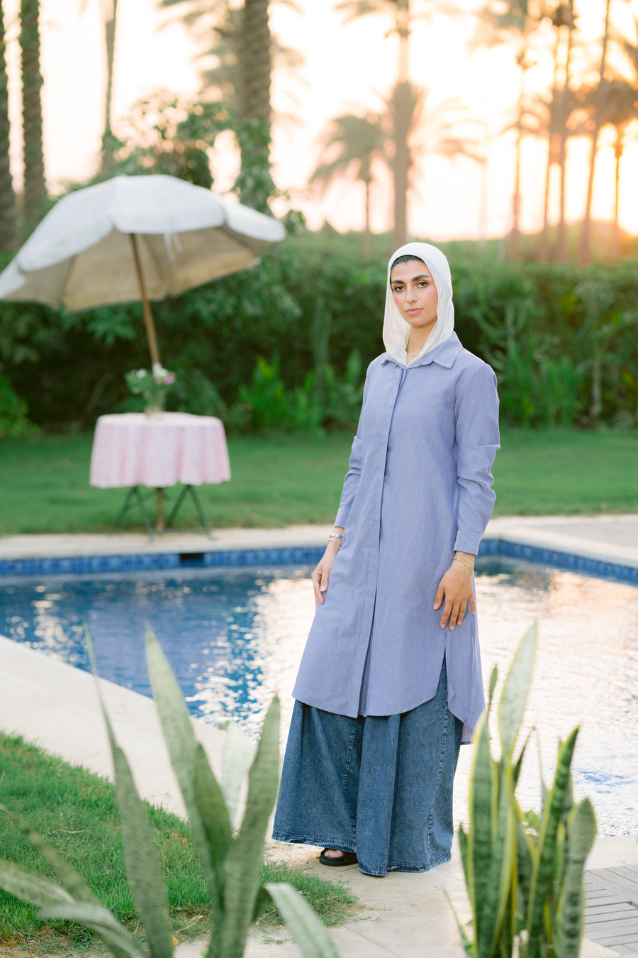 Kanzi Shirt Blue - ABAYOLOGY