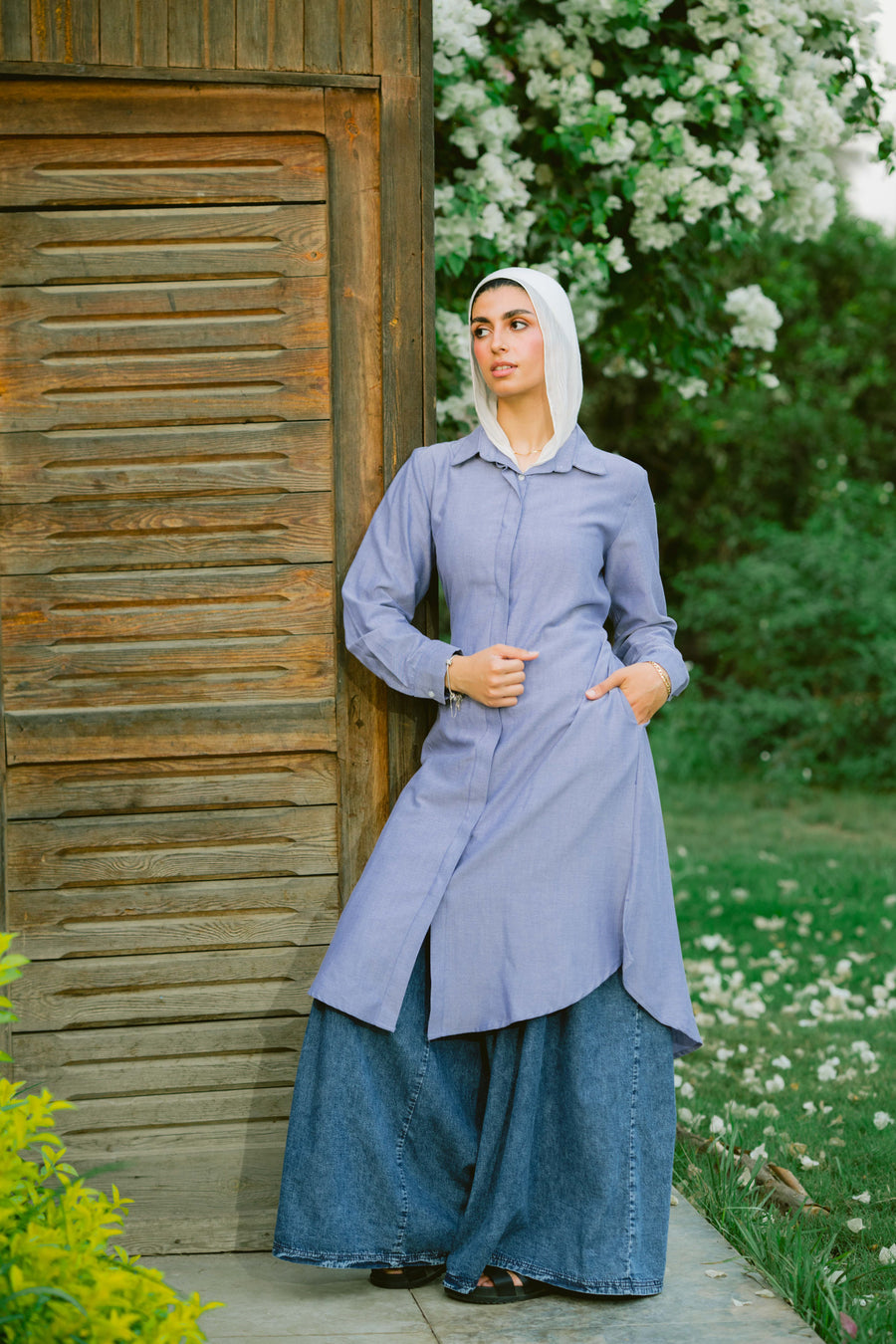 Kanzi Shirt Blue - ABAYOLOGY