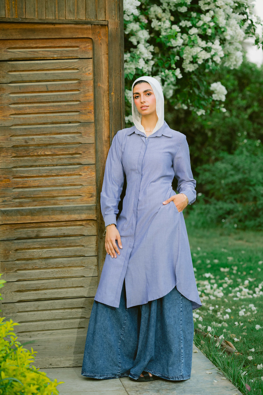 Kanzi Shirt Blue - ABAYOLOGY