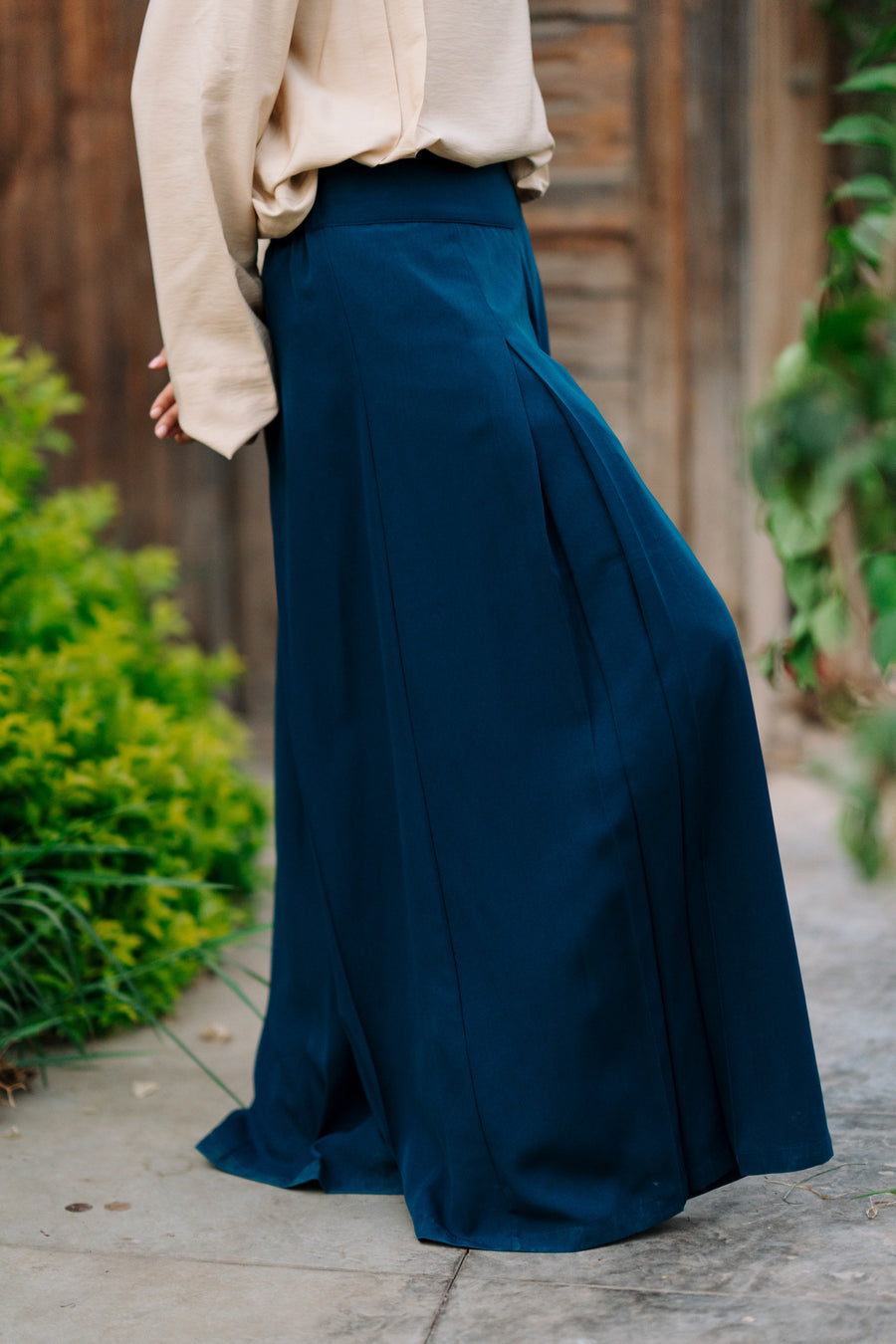 Wide Leg Pants Navy - ABAYOLOGY