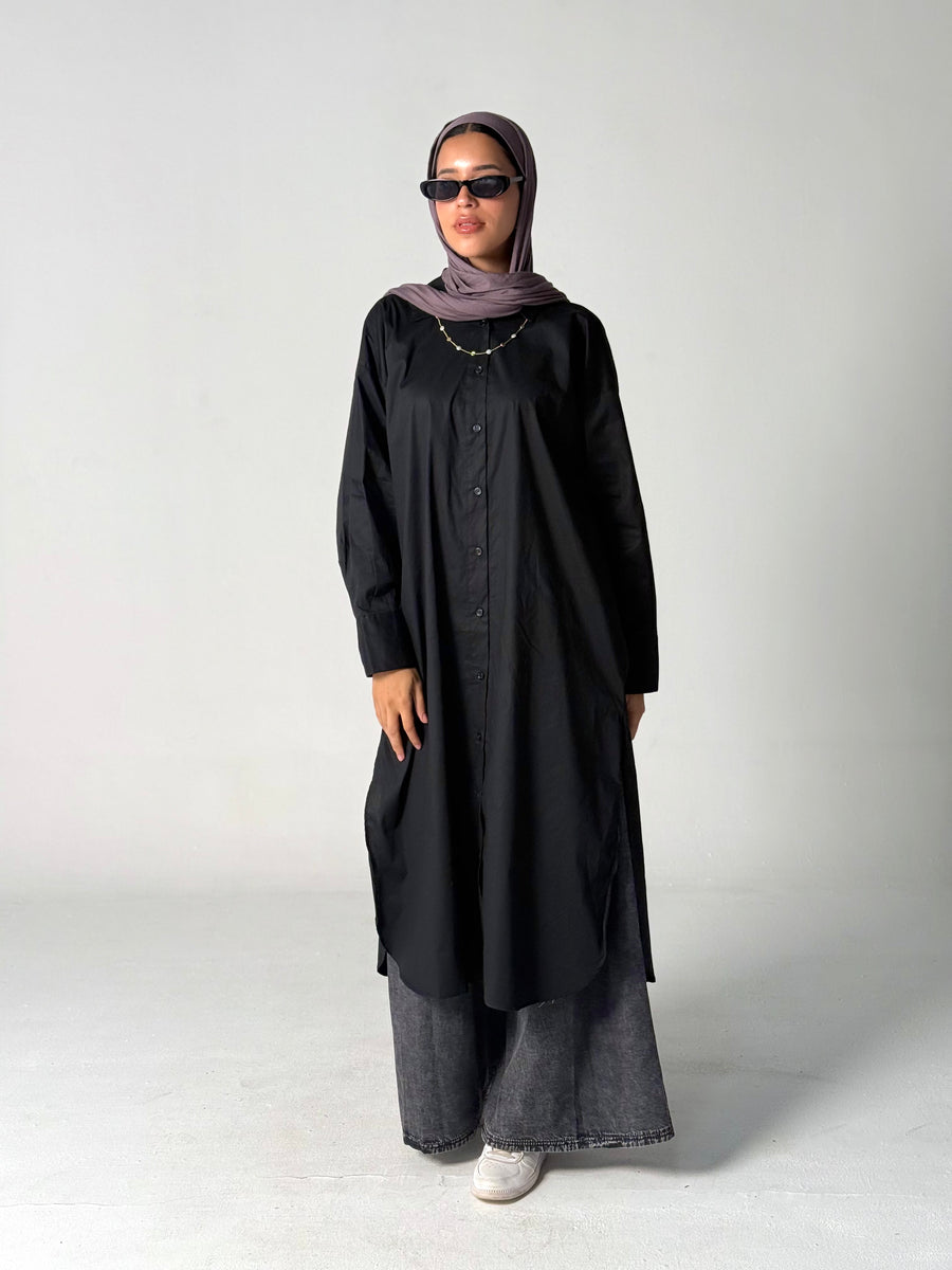Kamisi Shirt Black - ABAYOLOGY