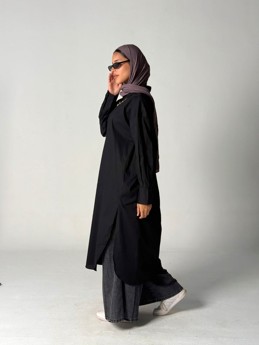 Kamisi Shirt Black - ABAYOLOGY