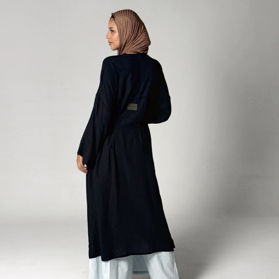 Amena Cardigan Black - ABAYOLOGY