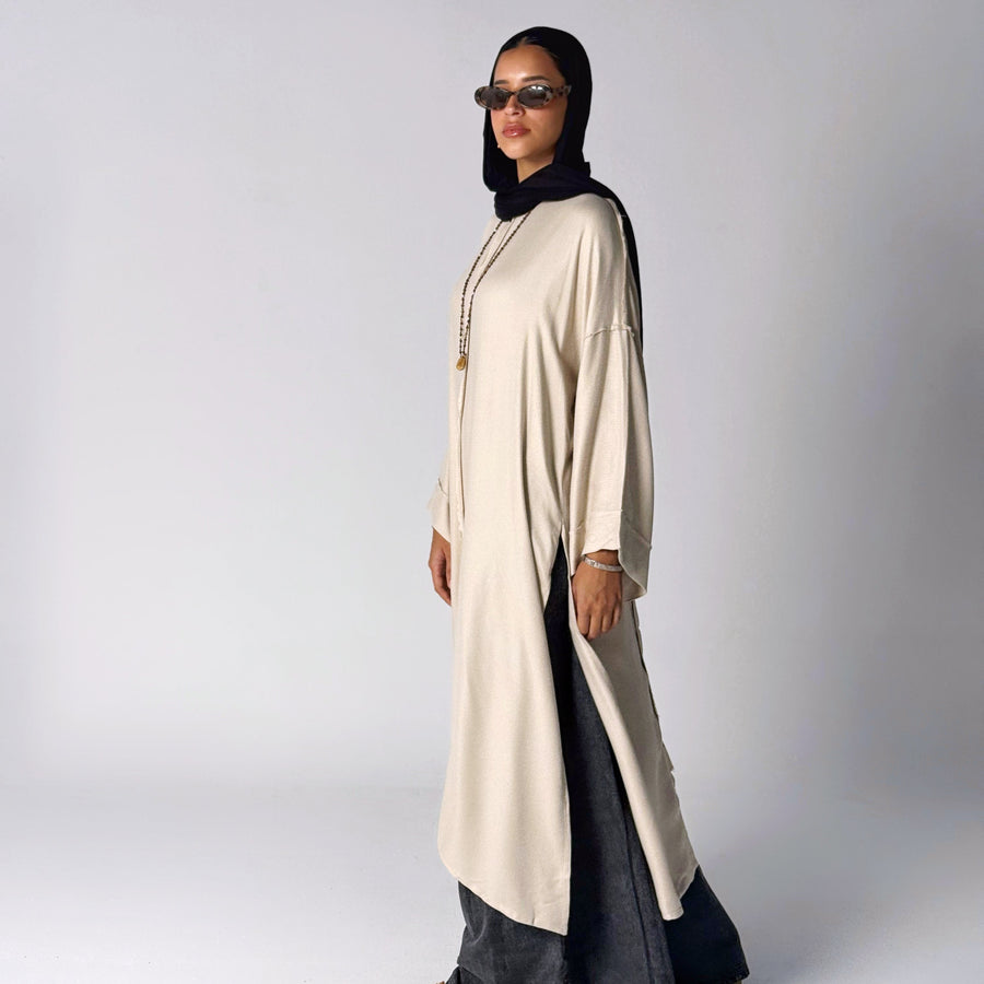 Amena Cardigan Beige - ABAYOLOGY