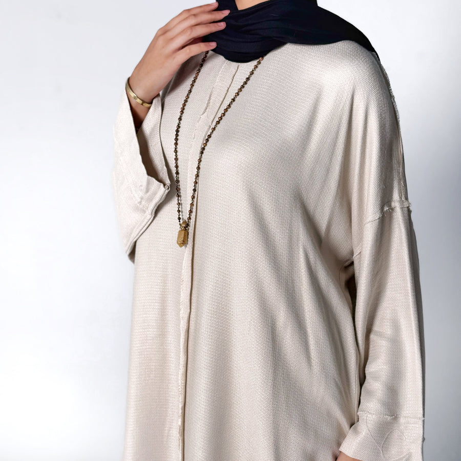 Amena Cardigan Beige - ABAYOLOGY