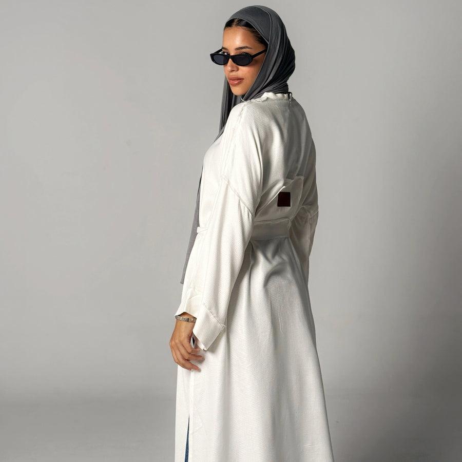 Amena Cardigan Off White - ABAYOLOGY