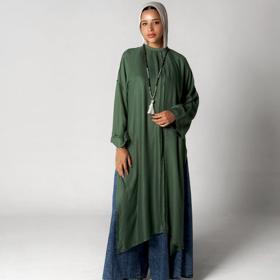 Amena Cardigan Royal Green - ABAYOLOGY