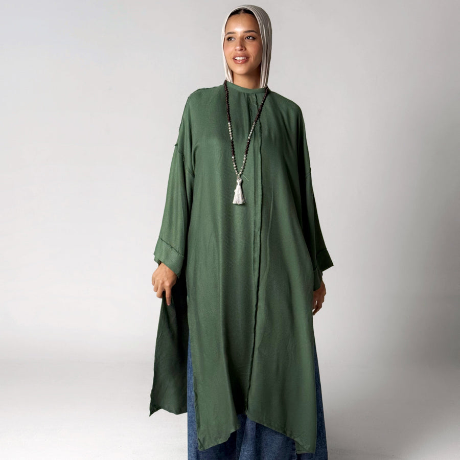 Amena Cardigan Royal Green - ABAYOLOGY