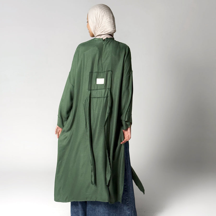 Amena Cardigan Royal Green - ABAYOLOGY