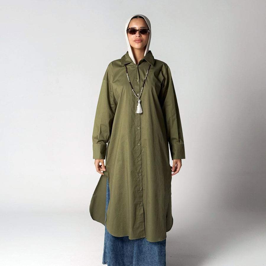 Kamisi Shirt Olive - ABAYOLOGY