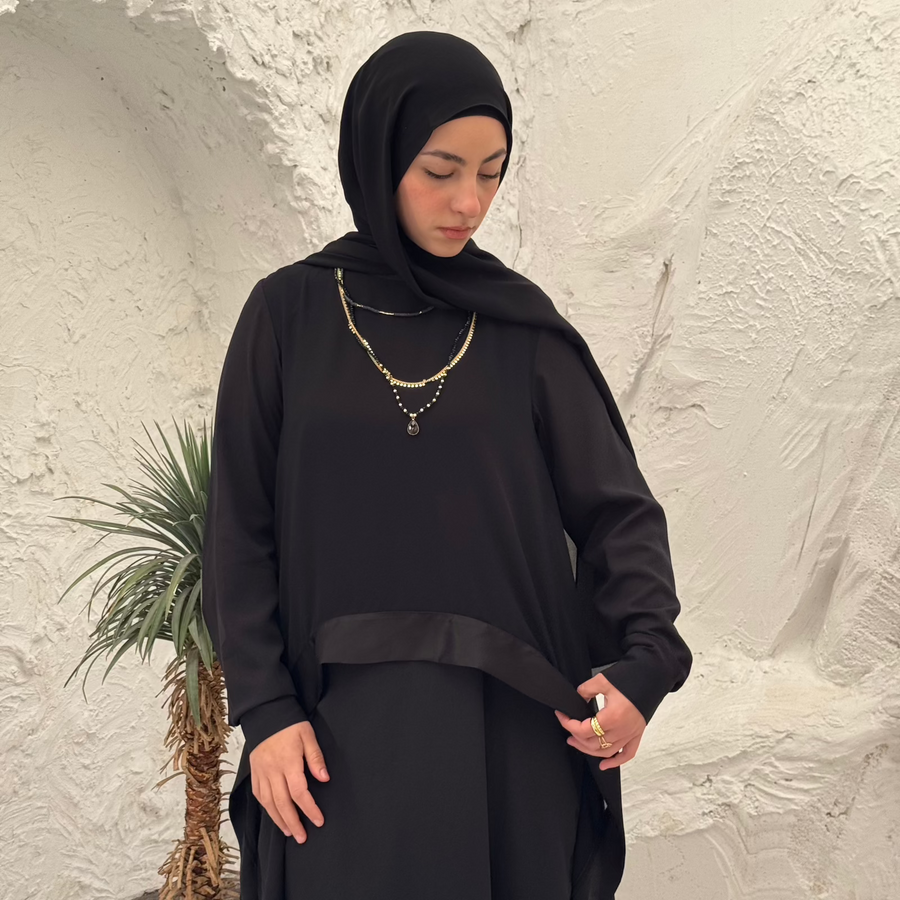 Layl Abaya Black - ABAYOLOGY