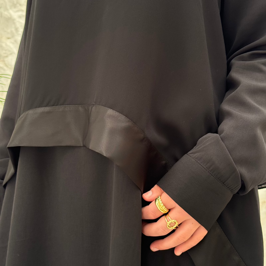 Layl Abaya Black - ABAYOLOGY