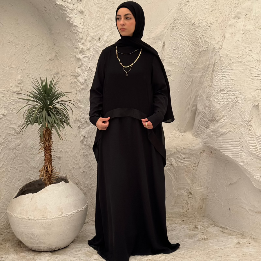 Layl Abaya Black - ABAYOLOGY