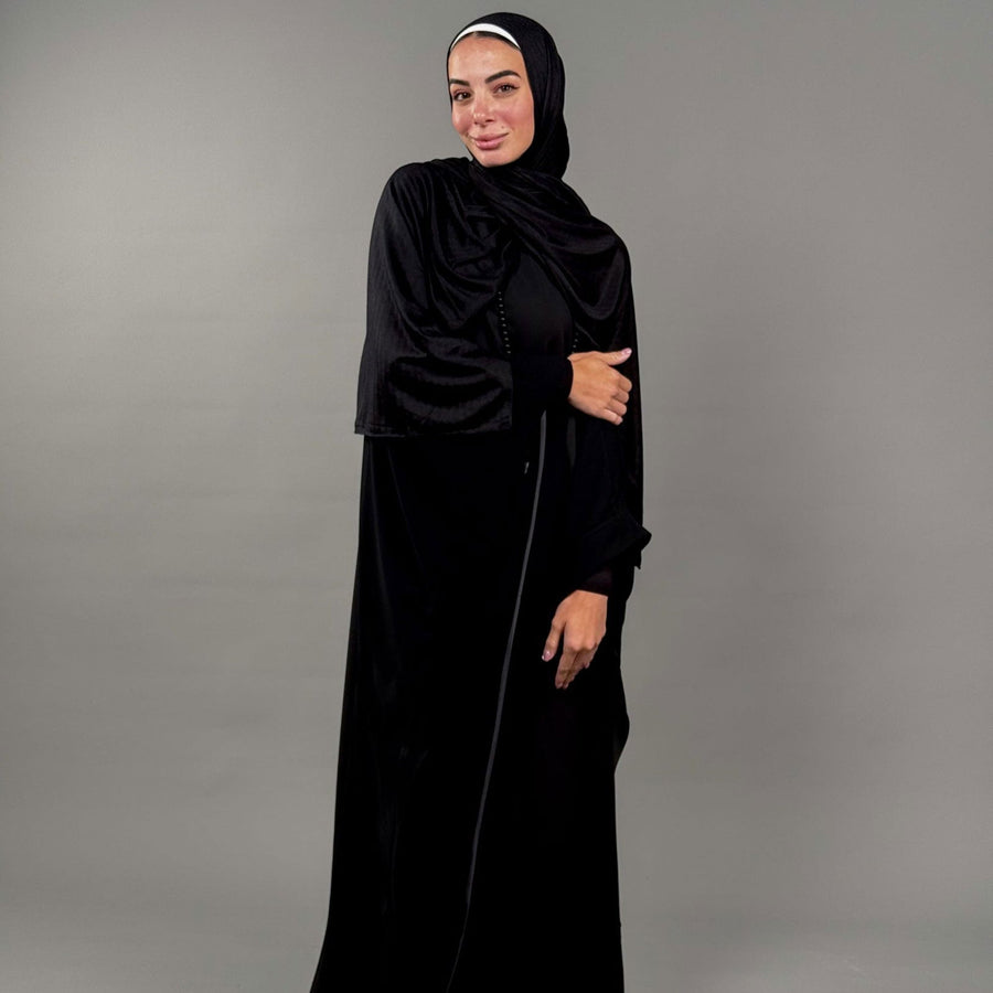 Rawnak Abaya Black - ABAYOLOGY