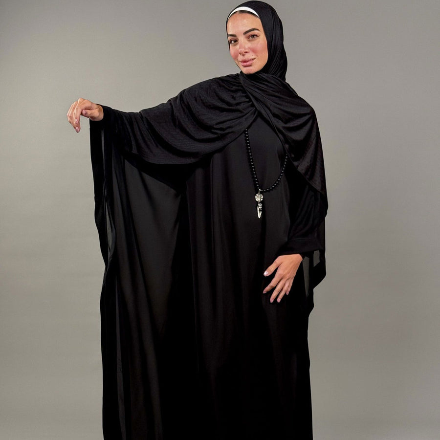 Rawnak Abaya Black - ABAYOLOGY